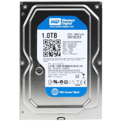 Western Digital BLUE Hdd interno 1TB - HARD DISK INTERNO 3.5" (1TB) SATA III - 1PZ - SIAE INCLUSA NEL PREZZO - WD10EZEX