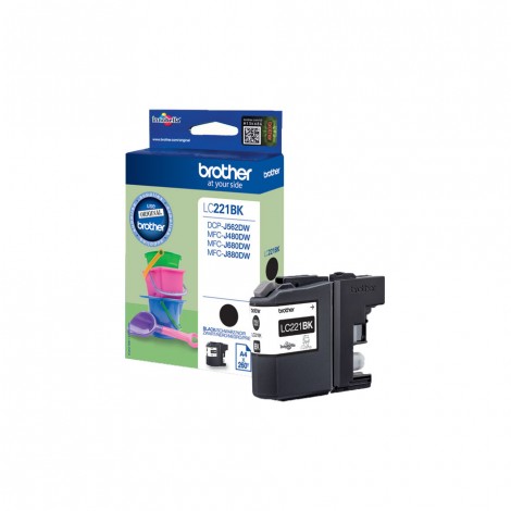 LC221BK Cartuccia inchiostro nero per Brother MFC J1150DW (260pg) 1pz
