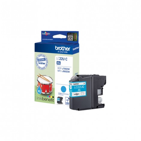 LC22UBK Cartuccia inchiostro nero per Brother MFC J985DW (2.400pg) 1pz