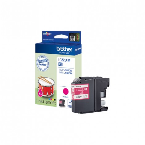 LC22UM Cartuccia inchiostro magenta per Brother MFC J985DW (1.200pg) 1pz