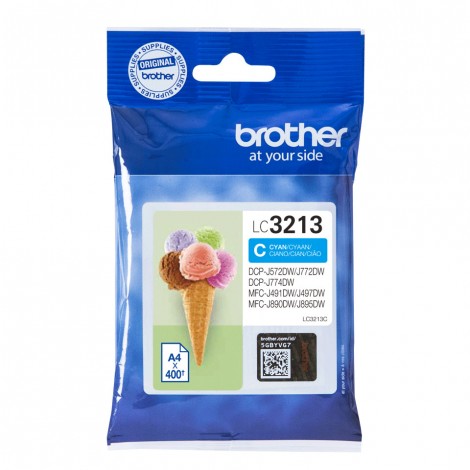 LC3213C Cartuccia inchiostro ciano per Brother DCP J772DW (400pg) 1pz