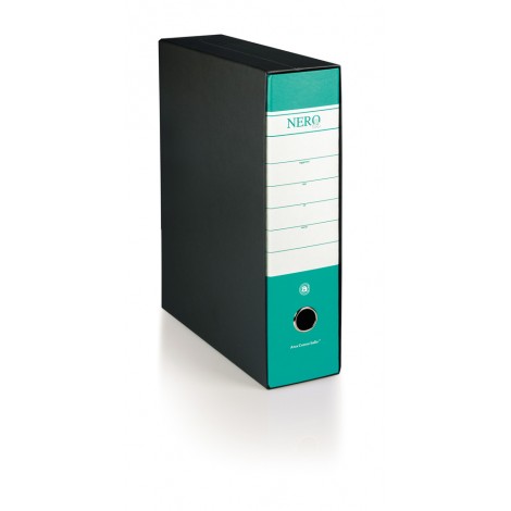 Brefiocart Registratore protocollo Nero& d. 5cm verde 28,5x35cm – 1pz