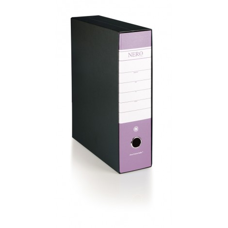 Brefiocart Registratore protocollo Nero& d. 8cm fucsia, 23x33cm  - 1pz
