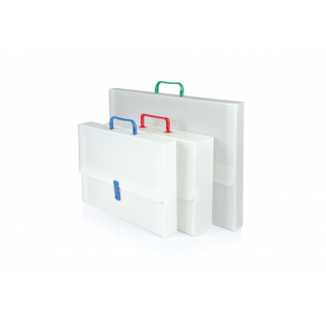 Brefiocart Valigetta polionda 38x53x4cm, colore bianco