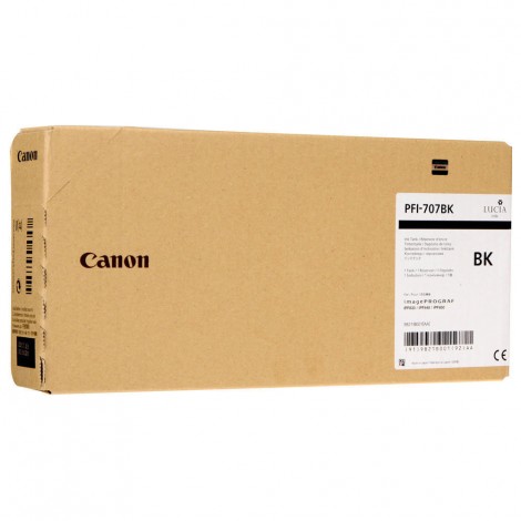 9821B001 PFI707 serbatoio nero per Canon IMAGEPROGRAF 840 (700ml) 1pz