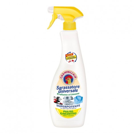 Chanteclair Detergente spray sgrassatore universale, super potente, profumazione limone, 600ml