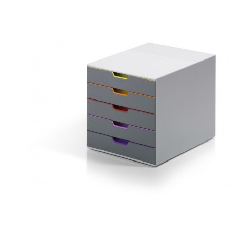 Durable Cassettiera da scrivania 5 cassetti, 292x356x280mm - 7605-27