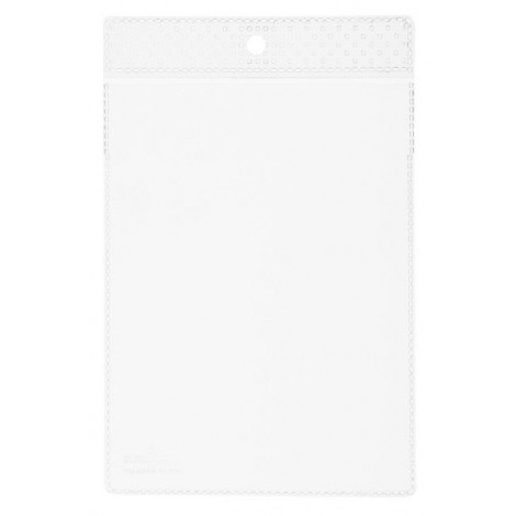 Durable Buste in PPL trasparente, apertura lato superiore e occhiello per affissione rinforzato, superficie antiriflesso, adatte a scansioni o fotocopie, formato A6 - 100pz