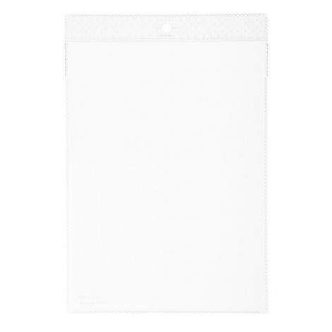 Durable Buste porta avvisi A5 - 148x210mm in PPL trasparente, apertura lato superiore e occhiello per affissione rinforzato, superficie antiriflesso, adatte a scansioni o fotocopie, formato A5 - 100pz