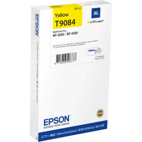 C13T90844N T9084 cartuccia XL giallo per Epson WORKFORCE PRO WF 6090DW (39ml) 1pz