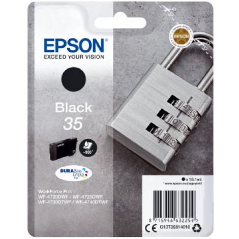 C13T35814010 35 cartuccia nero per Epson WORKFORCE PRO WF 4720DWF (16,1ml) 1pz