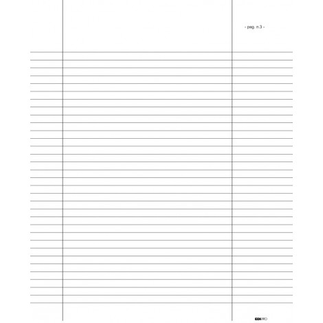 Edipro Verbale generico, numerato 31x24,5cm - 1pz