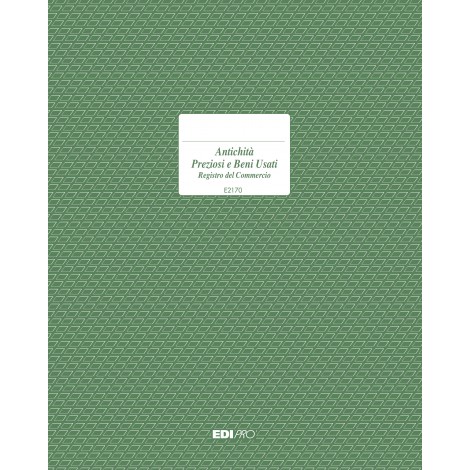 Edipro Registro commercio antichita` e preziosi 24x31cm- 1pz