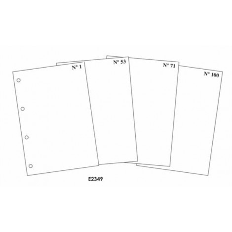 Edipro Foglie mobili numerati, stampante laser, 100 pagine, retro annullato, 21x29,7cm  - 1pz