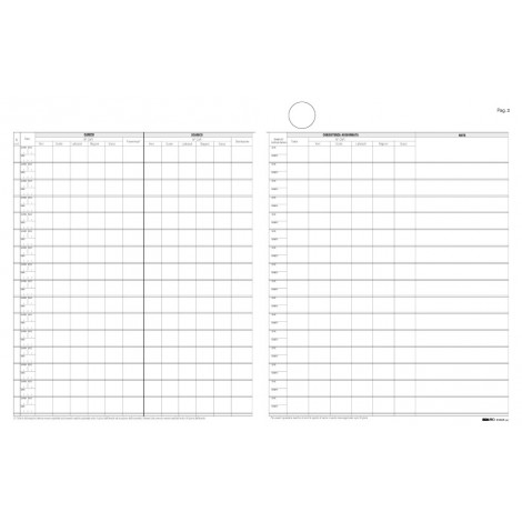 Edipro Registro carico/scarico suini numerate, 24,5x31cm - 1pz