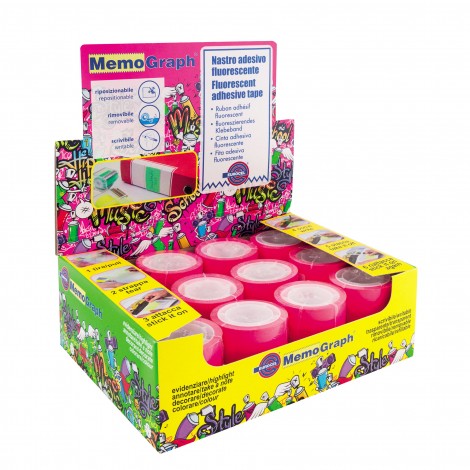Eurocel Refill per dispenser memograph 50mmx10m rosa- Prezzo singolo, ord. minimo 12pz