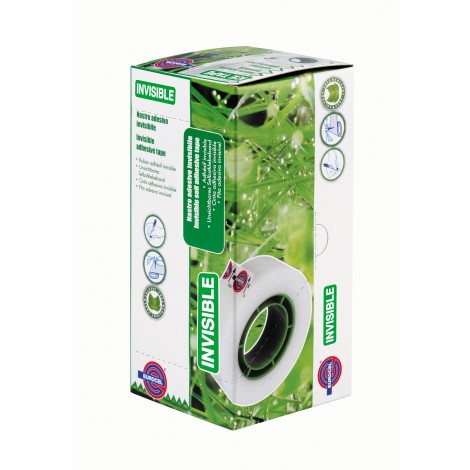 Eurocel Ice tape - Nastro invisibile, scrivibile, 19mm x 33m, colore trasparente . Prezzo singolo, ord. minimo 8pz