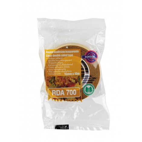 Eurocel 700 RDA - Nastro biadesivo conformabile, 15mm x 10m, colore trasparente - Prezzo singolo, ord. minimo 10pz