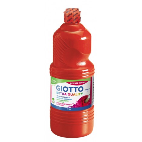 Giotto Tempera in bottiglia, 1lt, colore rosso vermiglione