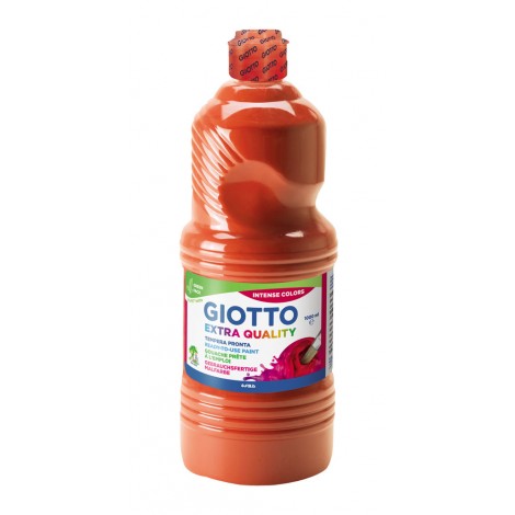 Giotto Tempera in bottiglia, 1lt, colore rosso scarlatto
