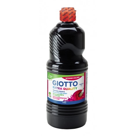 Giotto Tempera in bottiglia, 1lt, colore nero