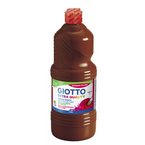 Giotto Tempera in bottiglia, 1lt, colore marrone