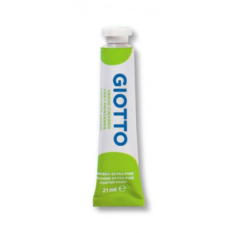 Giotto Tempera in tubetto, 21ml, colore verde cinabro