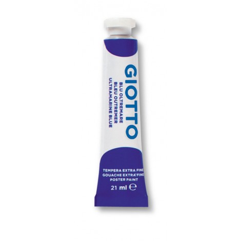 Giotto Tempera in tubetto, 21ml, colore blu oltremare