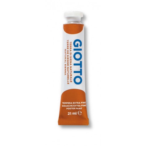 Giotto Tempera in tubetto, 21ml, colore terra di Siena naturale