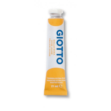 Giotto Tempera in tubetto, 21ml, colore giallo ocra
