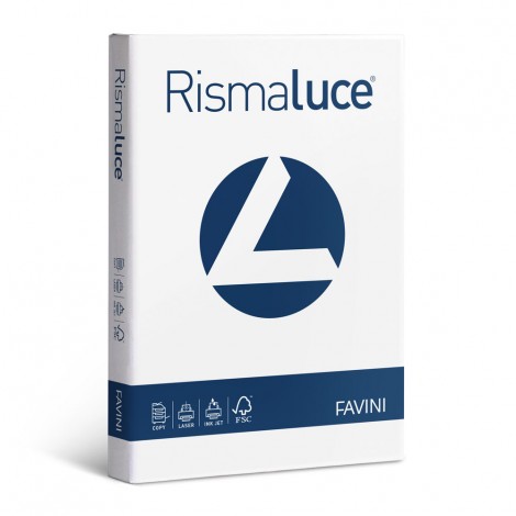 Favini RismaLuce - Carta A4, 250 fogli, 120gr - 1pz - A604204