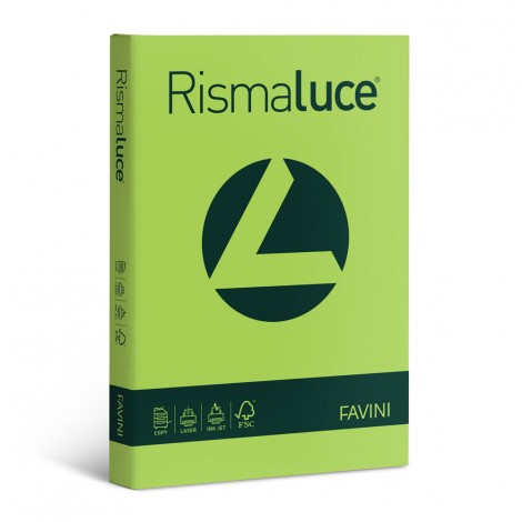 Favini Rismaluce - Carta A4, 200fg, 140gr, colore pistacchio  - 1pz