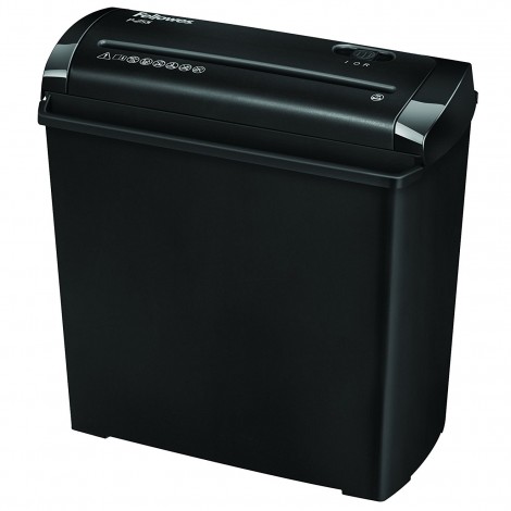 Fellowes P-25S - Distruggidocumenti taglio a strisce 7mm, per 1 utente, sicurezza P1, capacità cestino 11lt
