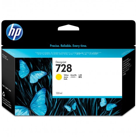 F9J65A N728 cartuccia XL giallo per HP DESIGNJET T 830 (130ml) 1pz