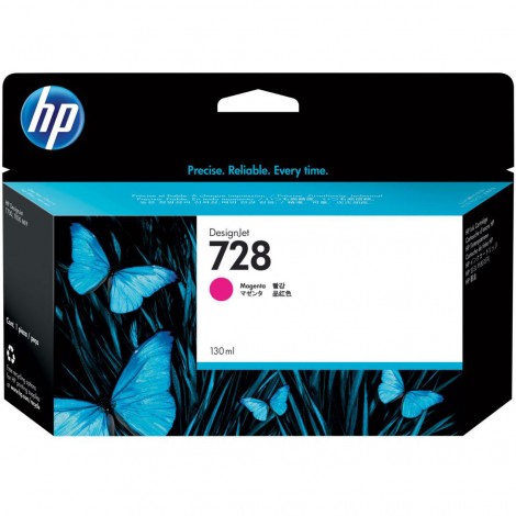 F9J66A N728 cartuccia XL magenta per HP DESIGNJET T 830 (130ml) 1pz