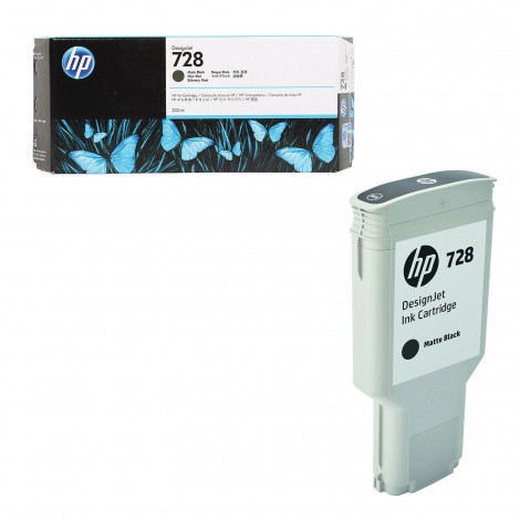F9J68A N728 cartuccia nero opaco per HP DESIGNJET T 830 (300ml) 1pz