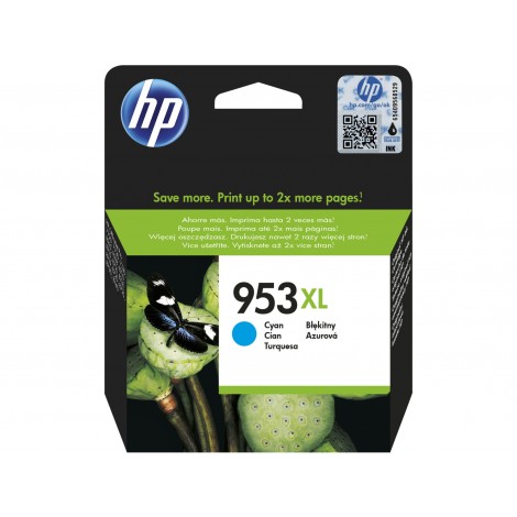 F6U16AE 953 cartuccia XL ciano per HP OFFICEJET PRO 7720 (1.450pg) 1pz