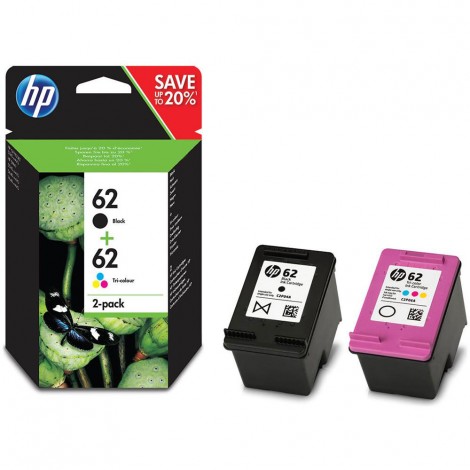 N9J71AE 62 cartuccia multipack CMYK nero e colore per HP OFFICEJET 5745 (1x200pg - 3x165pg) 1Conf.