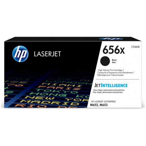 CF460X Toner nero per HP COLOR LASERJET ENTERPRISE M 652 (27.000pg) 1pz