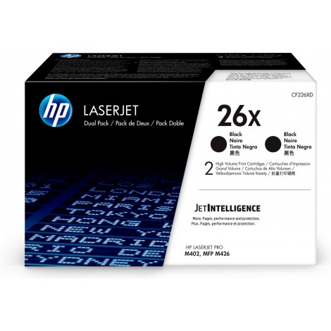 CF226XD toner twinpack nero per HP LASERJET PRO M 402 (2x9.000pg) 1Conf.