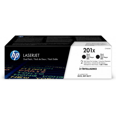 CF400XD toner twinpack nero per HP COLOR LASERJET PRO M252N (2x2.800pg) 1Conf.