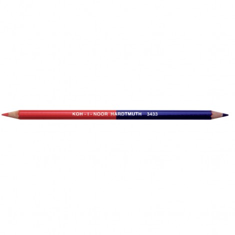 Kohinoor Matita bicolore 7mm esagonale, colore blu/rosso – 12pz