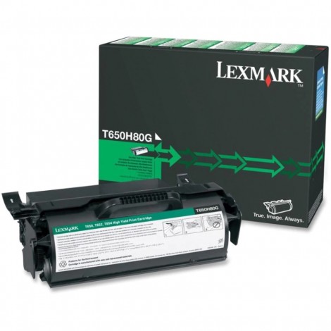 T650H80G Toner REMAN nero per Lexmark T 650 (25.000pg) 1pz