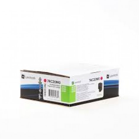 74C20M0 Toner RETURN magenta per Lexmark CX 725DE (3.000pg) 1pz