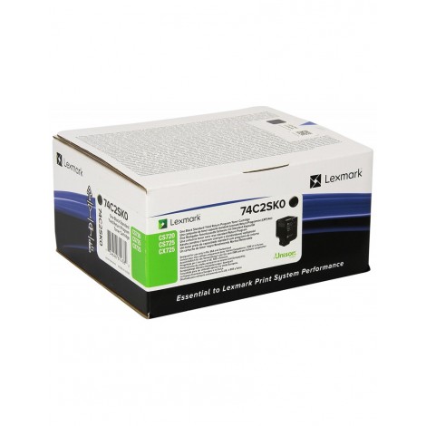 74C2SK0 Toner RETURN nero per Lexmark CX 725DE (7.000pg) 1pz