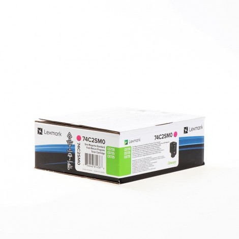 74C2SM0 Toner RETURN magenta per Lexmark CX 725DE (7.000pg) 1pz
