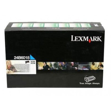24B6018 Toner ciano per Lexmark XS 795DTE (18.000pg) 1pz