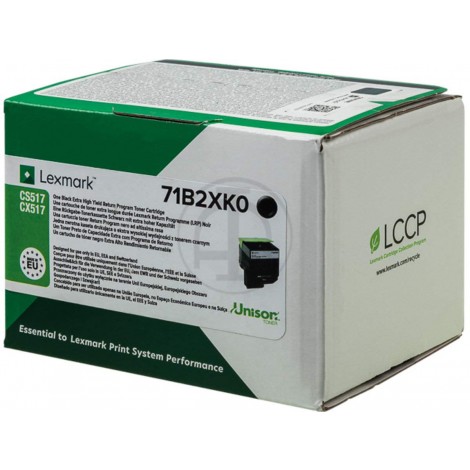 71B2XK0 Toner nero per Lexmark CS 517DE (8.000pg) 1pz