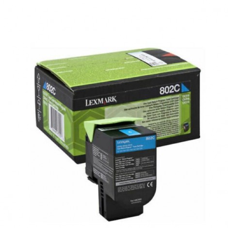 80C20CE Toner CORPORATE ciano per Lexmark CX 310N (1.000pg) 1pz