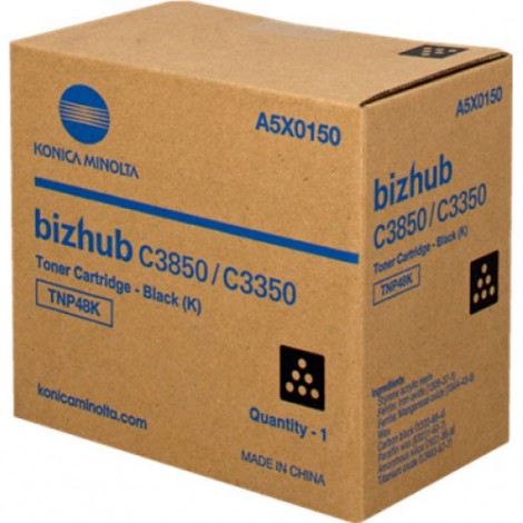 A5X0150 TNP48K toner nero per Konica-Minolta BIZHUB C 3850 (10.000pg) 1pz